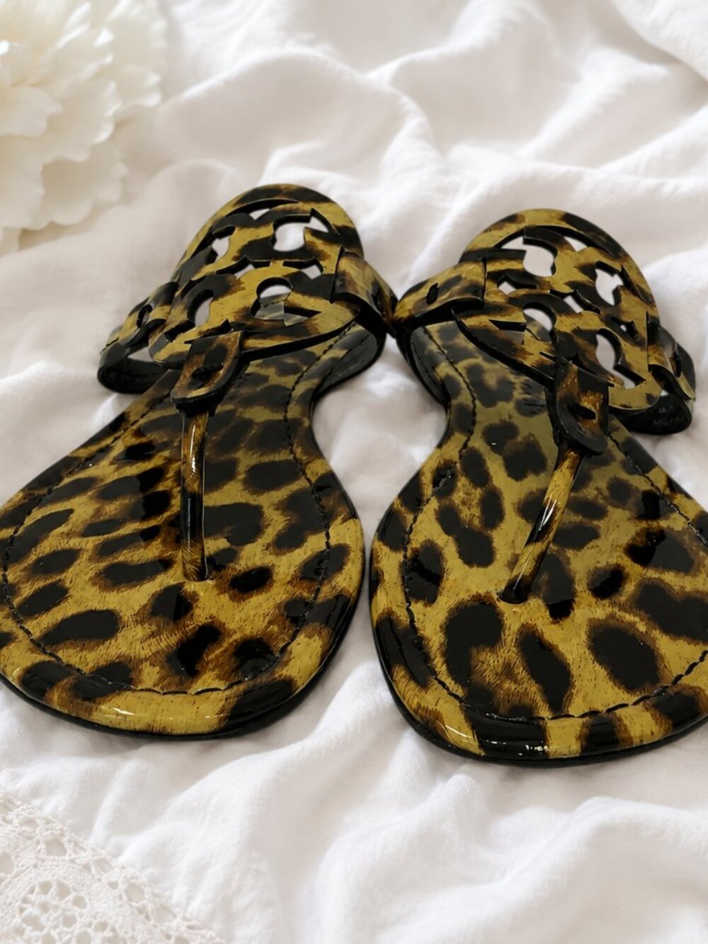 Tory Burch Leopard Print Miller Sandals - Picture 5 of 8